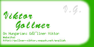 viktor gollner business card